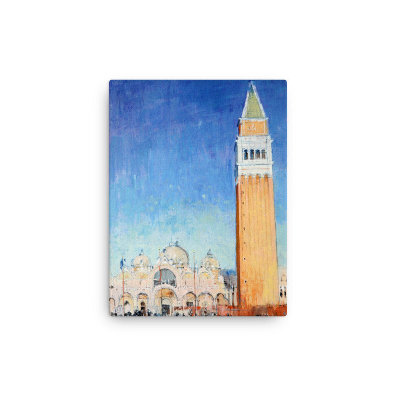 San Marco Campanile – Reproduktion des Autors auf Leinwand