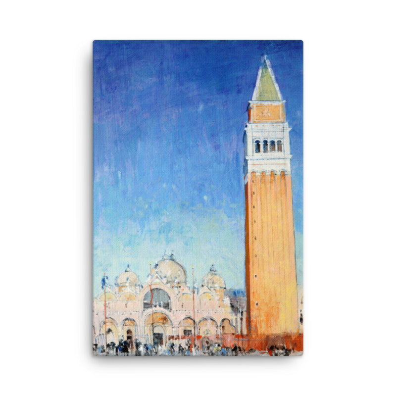 San Marco Campanile – Reproduktion des Autors auf Leinwand